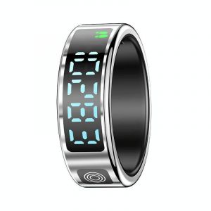 Bague Connectée Taille 10 Contrôle Gestes Surveillance Santé Modes Sport Noir Argent Yonis - Neuf