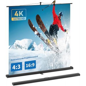 Écran De Projection Avec Support, Écran De Projection Portable, Écran De Projection De 60 Pouces 16:9, Projection Ultra-Courte Possible, Idéal Pour Home Cinéma, Films Intérieurs/Extérieurs. - Neuf