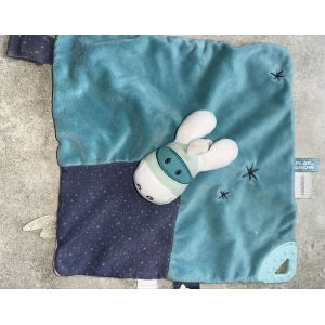 Doudou &acirc;ne paco super h&eacute;ros Noukie&rsquo;s play to grow peluche hochet b&eacute;b&eacute; Noukies b&eacute;b&eacute; soft toy baby donkey mask stars comforter new born - Neuf