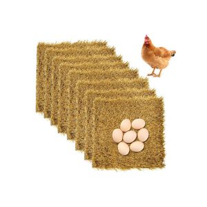 Lot De 6 Tapis De Nidification En Gazon Artificiel Pour Poulailler - Neuf