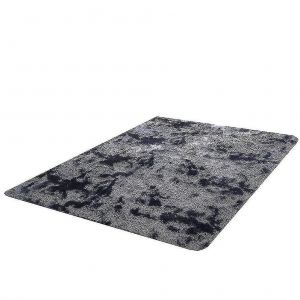 Tapis De Sol En Peluche Gris Fonc&eacute; Pour Salon Et Chambre, Antid&eacute;rapant, 80 X 120 Cm - Neuf