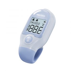 Mini Thermom&egrave;tre Sans Contact Precitech - Format Poche - Infrarouge Frontal Rapide - Couleur Rose - Neuf