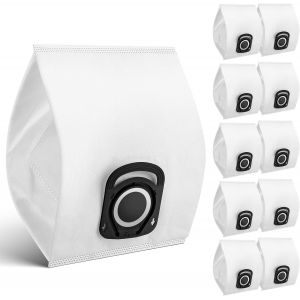 Lot De 10 Sacs Aspirateur Compatibles Avec Rowenta Sacs Hygiène+, Compact Power, Power Xxl, Silence Force, X-Trem Power, Moulinex, Green Force Max Silence, Zr200520 Zr200720 Zr2009[SSE7111441] - Neuf