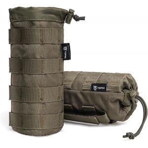 Eryi-Vert Pochette Molle Pour Bouteille, Sac Tactique Pour Bouteille D'eau Avec Cordon De Serrage, Porte Gourde Sac À Dos Léger Pour Le Camping, La Randonnée Et D'autres Activités De Plein Air - Neuf