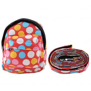 Hjlian Sac A Dos Pour Chien Et Chiot, Mignon, Avec Bandouliere Reglable, Ideal Pour Les Voyages En Plein Air (Rouge) - Neuf