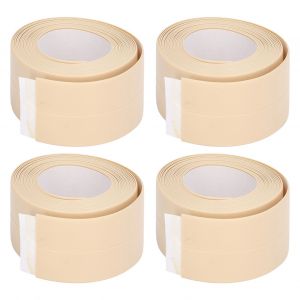 Hjlian Lot De 4 Bandes D'etancheite Autocollantes En Pvc Pour Cuisine Et Evier De Salle De Bain - Neuf