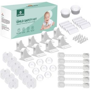 36 Pcs Kit De Sécurité Bébé 8 Protection D'angle Protection Coin De Table 8 Bloque Porte 8 Loquet Bloque Placard Et 2 Clé 10 Cache Prise - Neuf