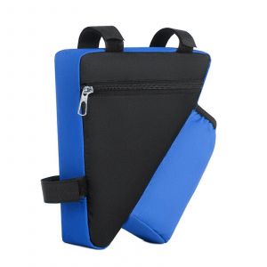 Sacoche De Cadre Avant De Velo, Sacoche De Selle De Velo, Sac De Rangement Triangulaire Pour Vtt En Bleu Fonce - Neuf