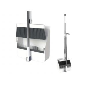 Ensemble de nettoyage balai rotatif et pelle pliable - Neuf