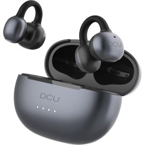 MEVRONISSHOP-Casque sans Fil AirClip, Bluetooth 6.0, Open-Ear avec Design Clip, 20 Heures de Lecture, Mains Libres (Gris) - Neuf