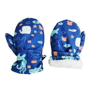 Mitaines Pour Enfants, Motif Dessin Anime, Gants De Ski Impermeables Et Coupe-Vent, Doubles En Polaire, Chauds, Cadeaux Pour Garcons Et Filles De 2 A 4 Ans, Activites De Plein Air - Neuf