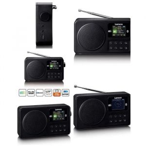 Radio Réveil portable DAB+/FM avec Bluetooth 5.3 Noir - Neuf