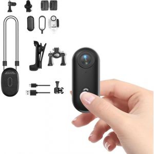 SUBZONAL-Mini Camera Sport 1080P Taille Pouce avec Clip Rotatif 360&deg;et Clip Magn&eacute;tique Action Cam Enregistrement POV Mains Libres Camera Portable Vlogging 120&deg; pour Velo Motos Enregistrement Audio et - Neuf