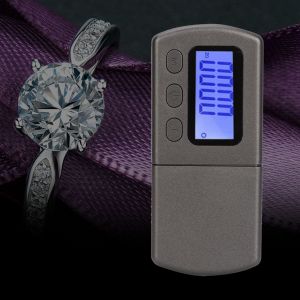 HJLIAN Balance de poche numerique haute precision 5 g/0,01 g avec ecran LCD et poids d'etalonnage - Neuf