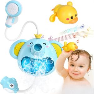 ERYI-Jouet De Bain Pour Bébé Jouet Piscine Bebe 1 2 3 Ans Pour Bébé Jouet De Bain Machine À Bulles Jouet De Bain Pour Bébé 1 2 3 4 5 6 Ans Douche Canard Jouet Fun Cadeau Bubble Maker - Neuf