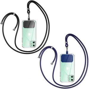 Kal-Chaîne De Téléphone Portable Universelle À Bandoulière U2013 Compatible Avec N'importe Quel Téléphone Portable Et Smartphone, Chaîne À Bandoulière, Étui Avec Cordon - Neuf