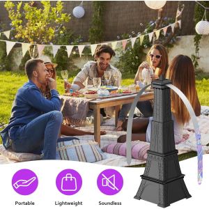 BLAZEFLUX-Ventilateurs Anti-Mouches Tables, Ventilateur Repulsif Mouches a Piles Pales Holographiques Picnic, BBQ, Restaurant, - Neuf