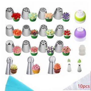 Douilles à Pâtisserie - Heureux d'acheter - Kit de Décoration - Acier Inoxydable - 31 Pcs - Facile à Utiliser - Neuf