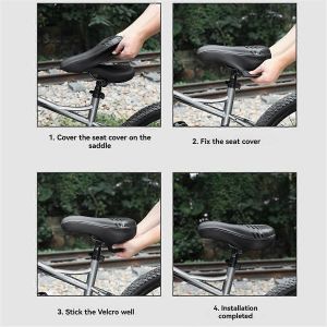 Housse De Selle De V&eacute;lo Coussin De Si&egrave;ge De V&eacute;lo Imperm&eacute;able Housse De Selle De V&eacute;lo Confortable V&eacute;lo En Mousse De Silicone A - Neuf