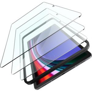 Lot De 3 Films De Protection D'&eacute;cran Pour Samsung Galaxy Tab S9/S9 Fe/S8/S7 11 Pouces En Verre Tremp&eacute; 9h Transparent Avec Cadre D'installation Facile, Anti-Rayures, R&eacute;sistant Aux Chocs[Z87] - Neuf