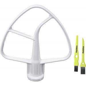 Flat Mixer K45B Compatible with KitchenAid K45 KSM75 KSM90 KSM103 KSM110 KSM150 KSM151 KSM152 KN15E1X Aluminium Flat Whisk with Non-Stick Coating (Size 4.5QT/4.3 L) - Neuf