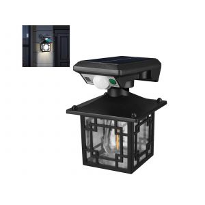 Applique Murale Solaire &Agrave; D&eacute;tecteur De Mouvement Avec 3 Modes Pour Une Utilisation Ext&eacute;rieure - Neuf