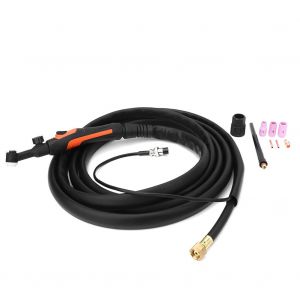 Kit de torche de soudage TIG, tige en tungstene de 0,5 a 1,6 mm, interface pneumatique M16 x 1,5, avec cable de 4 m, interrupteur et vanne TIG-9 V - Neuf