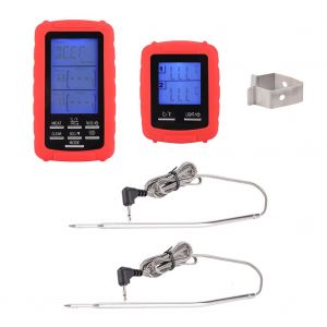 Hjlian Thermometre A Distance Sans Fil A Double Canal Pour Barbecue, Viande, Four, Cuisine, Cuisson Des Aliments - Neuf