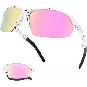 Lunettes De Soleil Sport Pliable Lunette De Cyclisme Homme Femme Lunette Vtt Lunettes Velo Coupe Vent Avec Protection Uv400 Pour Course Conduite[Z2102] - Neuf