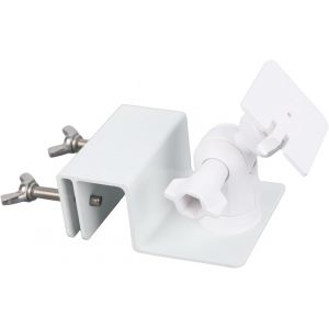 Support De Goutti&egrave;re R&eacute;glable Pour Panneau Solaire, Support De Goutti&egrave;re Solaire En Alliage D'aluminium Avec Pivot &Agrave; 360&deg; Pour Panneau Lumineux Arlo Hd 2,4 W 4 W (Blanc)[Z1055] - Neuf