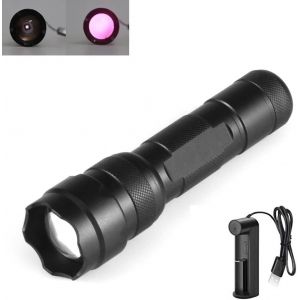 Ir 940nm Lampe Torche, Led Infrarouge Illuminator Lampe De Poche Infrarouge Zoomable Avec Lentille Convexe Pour La Chasse De Vision Nocturne - Utilis&eacute; Avec Un Appareil De Vision Nocturne - Neuf