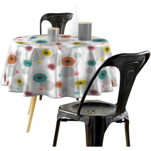 ERYI-Nappe Ronde (Diamètre 160 Cm) Feria, Pvc Imprimé - Neuf