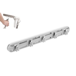 Crochets muraux r&eacute;tractables pour l'organisation du garde-manger - Support &agrave; crochets gain de place avec 5 crochets - Neuf