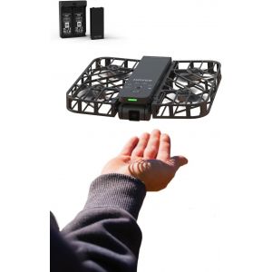 Checarzhn--No1-X1 Drone Avec Camera, Drone Suivez-Moi Avec Contrôle Mains Libres, Mine Drone Avec Vidéo Hdr, Trajectoires De Vol Intelligentes, Décollage De La Paume De La Mains Libres, Noir (Combo)-Hoverair - Neuf