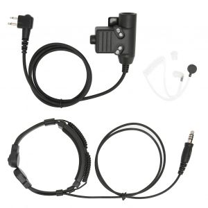 Casque talkie-walkie U94 PTT et controle de la gorge, reduction du bruit de 7,1 mm, reglable, avec PTT pour Motorola - Neuf
