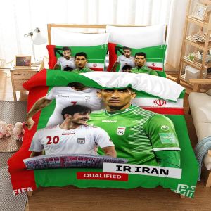 Qatar Housse De Couette De La Coupe Du Monde Iran | Housse De Couette Souvenir De C&iquest;&iquest;L&iquest;&iquest;Bration | &iquest;&iquest;Quipes De Pays Pour La Coupe Du Monde Double&pound;&iquest;Xcm&pound;&copy; - Neuf