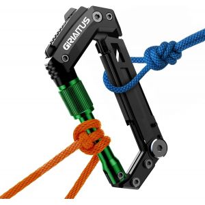 Mousqueton Porte Clé 8en1 Outil Multifonction Cadeau Homme Gadget Insolite Utile Accessoires Camping Avec Ouvre-Bouteille Règle Scie Tournevis.[Z86] - Neuf