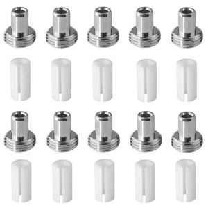 20 pieces de rechange pour localisateur visuel de defauts de fibre optique - 10 manchons de tube en ceramique avec 10 raccords - Neuf