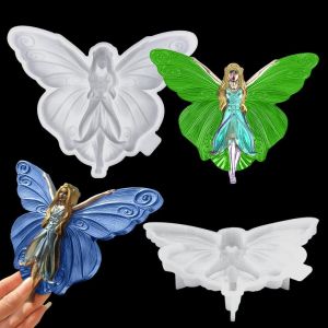 Moule R&eacute;sine Papillon Ange Les Ailes 3d Butterfly F&eacute;e Moulage Silicone &Eacute;poxy Coul&eacute;e Artisanat Moule Pour D&eacute;coration Diy Bijoux Pendentif - Neuf