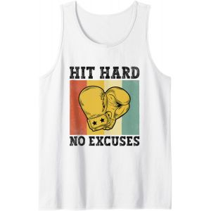 Jgd-Hit Hard No Excuses Boxer Sports Force Gym Athl&egrave;te Boxe D&eacute;bardeur - Neuf