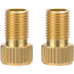 Adaptateur De Valve Presta Vers Schrader En Laiton Avec Joint D'étanchéité - Gonflage Facile Pour Pneus De Vélo, Lot De 2, Design Durable Et Compact - Neuf