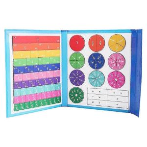 Ensemble d'activités Mosaïques de fractions magnétiques et cercles de fractions,Démonstrateur de disque de score magnétique,Fraction - Neuf