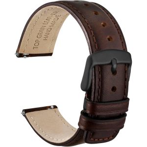 Bracelet De Montre &Agrave; D&eacute;gagement Rapide, Cuir V&eacute;ritable En D&eacute;tresse, Boucle En Acier Inoxydable, Largeur De Bande 18mm 19mm 20mm 22mm 24mm - Neuf