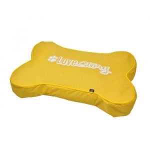 Coussin Matelas Os Pour Chien Jaune - Neuf