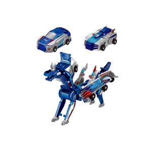 Voiture dinosaure transformable - Bleue - Voiture t&eacute;l&eacute;command&eacute;e avec collisions pour enfants de 6 ans et plus - Neuf