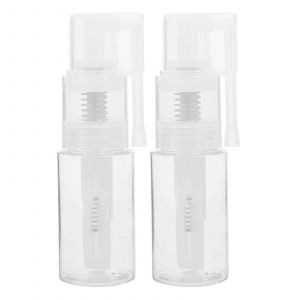 2pcs Flacons pulv&eacute;risateurs de poudre fine Flacon pulv&eacute;risateur rechargeable Bouteille de voyage portable Conteneur de poudre s&egrave;che - Neuf