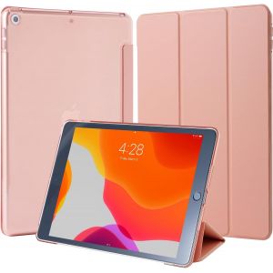 Coque Pour Ipad 10,2 Pouces 9ème/8ème/7ème Génération 2021/2020/2019, Housse Étui De Protection Léger Coque Arrière En Pc Rigide Translucide Givré Pour Ipad 9/8/7, Or Rose - Neuf