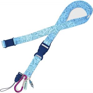 Love Cordon Tour de Cou pour Infirmi&egrave;res Cordon Tour de Cou pour Cl&eacute; avec Attache pour Porte Badge, Ciseaux Clip d'Acc&egrave;s Facile et Mousqueton, Infirmiere Accessoires, Aide Soignante - Neuf