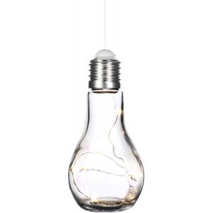 Jgd-&reg; Ampoule D&eacute;corative Avec Cha&icirc;ne Lumineuse &Agrave; Led Pour Suspendre Et D&eacute;poser - Lampe De Table &Agrave; Piles Pour Une Ambiance Agr&eacute;able - Sans Fil (01 Pi&egrave;ce - Ampoule) - Neuf