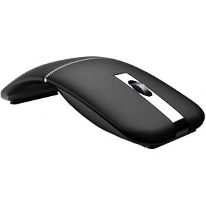 Bluetooth, Souris sans Fil pour ordinateur Portable, Pliable 180&deg; de Rotation Silencieuse Cliquez sur Portable Design Incurv&eacute; pour Bureau &agrave; la Maison de Voyage (Noir) - Neuf